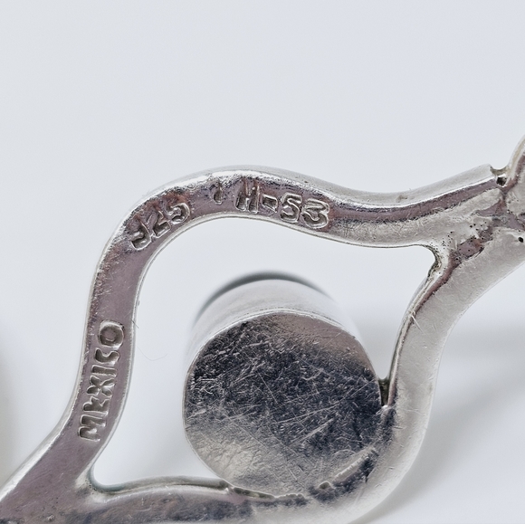 Sterling Onyx Bracelet Mexico 925 - Picture 5 of 8